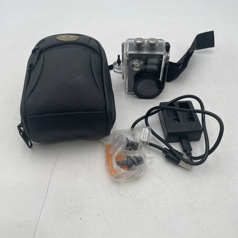 AKASO Brave 4 Action Waterproof Camera 4K Ultra HD 60FPS+Battery+Charger- Tested